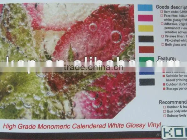 High Grade Monomeric Calendered White Glossy Vinyl photo-2