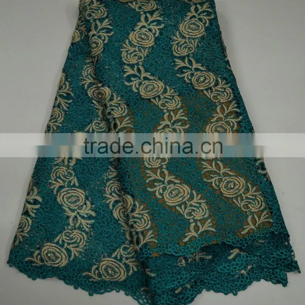 New Style Applique Embroidery Lace Fabric Flower Girl Dresses African Lady Clothes photo-5