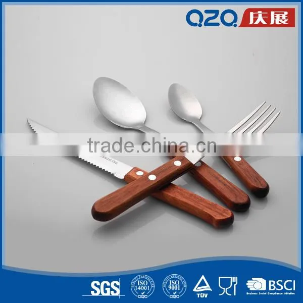 Promotion Modern Western Cuisine Wooden Handle Spoon and Fork Factory photo-2