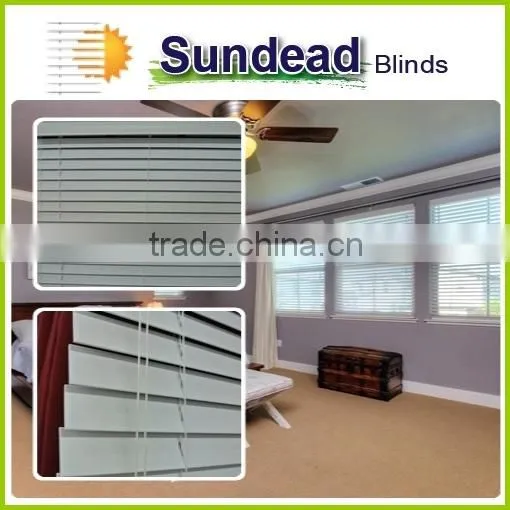 Faux Wood Blinds as Real Wood Look Blinds Budget Friendly With UV Rating 500 Avoid Color Yellowing or Fading photo-2