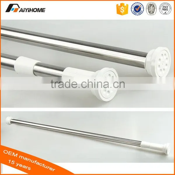 Bathroom Strainght Extension Flexible Shower Curtain Rod, Household Essentials Adjustable Telescopic Shower Curtain Rail photo-5