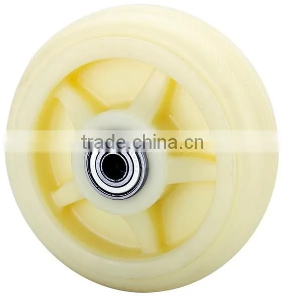 200mm Diameter Nylon Swivel Heavy Duty Hand Cart Wheels photo-4