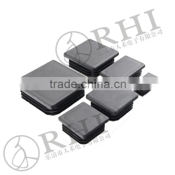 PE material Black plastic caps and plugs