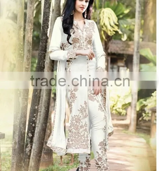 FASHIONABLE GEORGETTE DESIGNER SUIT photo-4