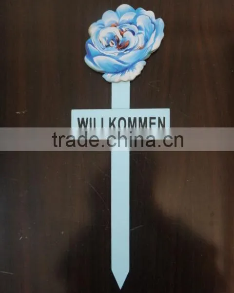 Garden Guide WELCOME WILLKOMMEN Flower Butterfly Designs BSCI Certificate photo-5