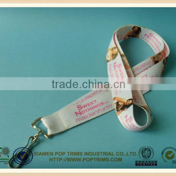 High Quality Polyester Lanyard With Heat Transfer Logo photo-4