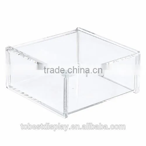 Handmade High Clear Rectangle Storage Small Acrylic Box/acrylic Cosmetic Box/clear Acrylic Box With Dividers With Lid photo-6