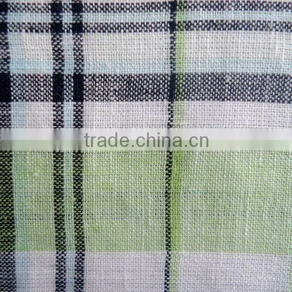 LINEN COTTON YARN DYED FABRIC 21*21 52*53