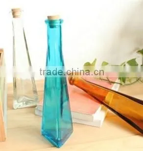 Coloful and Sprayed Glass Flower Bottle