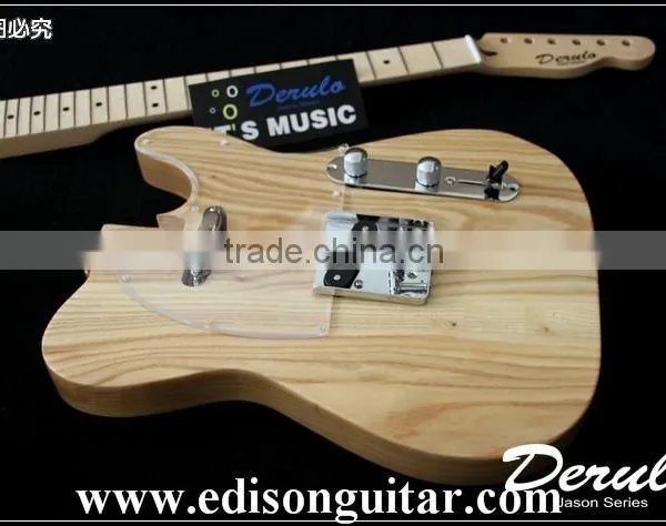 MX777 Diy High Quality Solid American Ash Wood Unfinished Electric Guitar Kit photo-6