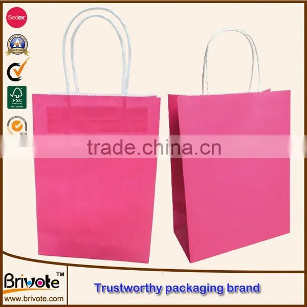 2016 Kraft Paper Bag With Clear Window Washable Kraft Paper Bag Kraft Paper Bag for Food photo-2