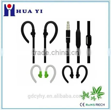 Hot Selling Mobile Phone Sport Earphone Factory Offer Sport Good Price Silicone Earphones Rubber Cover Headphones