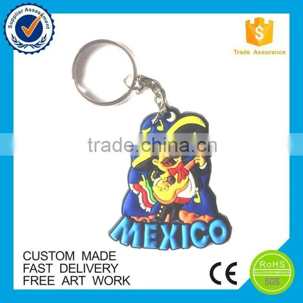 High Quality Cheap Rubber Pvc Souvenir Logo Keychain photo-6