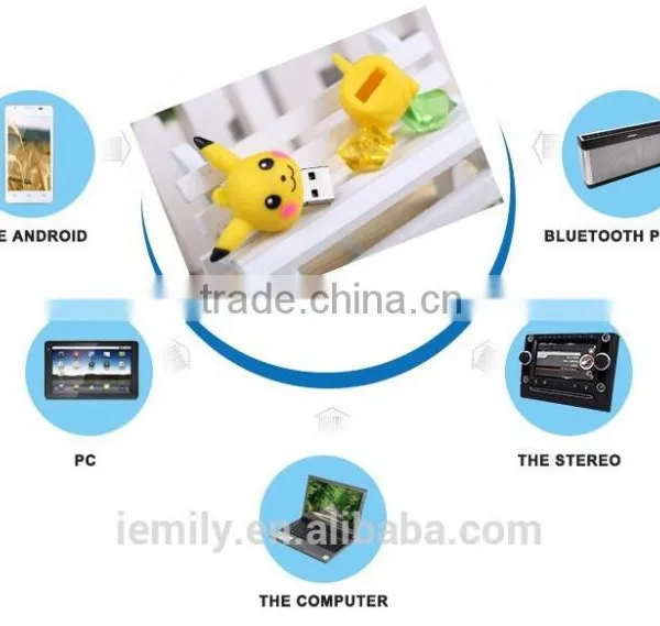 Promotional Cute Cartoon Pokemon Pikachu Shaped USB Flash Drive 4g/8g/16g/32g USB 2.0 Pen Drive Flash Memory Stick photo-2