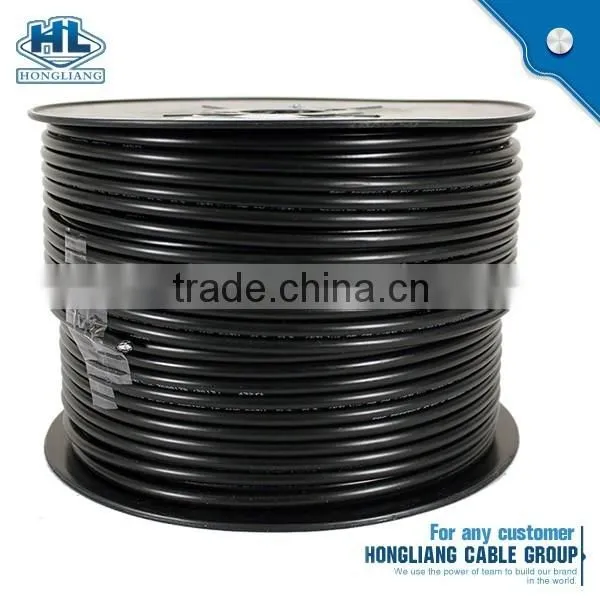 3C 2V 75 OHM Coaxial Cable CCA Conductor Solid PE Al Foil Shield Tinned Copper Wire Braid PVC Jacket photo-4