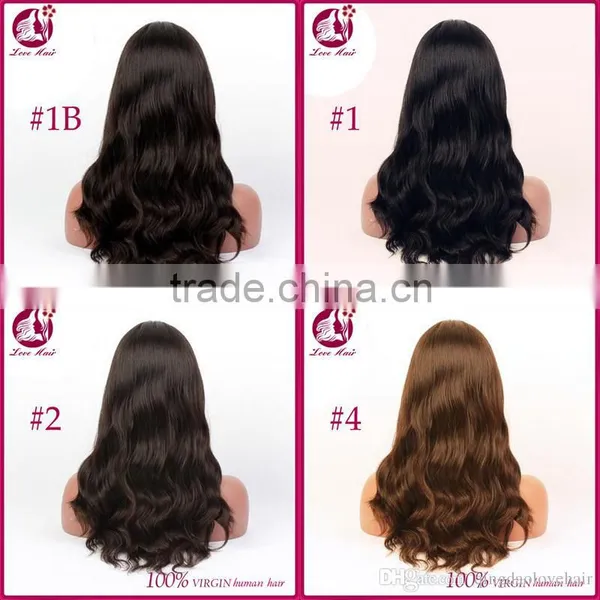 Body Wave Wigs 100% Unprocessed European Straight Human Hair Lace Front Wig For Black Women Full Lace Human Hair Wig With Bangs photo-5