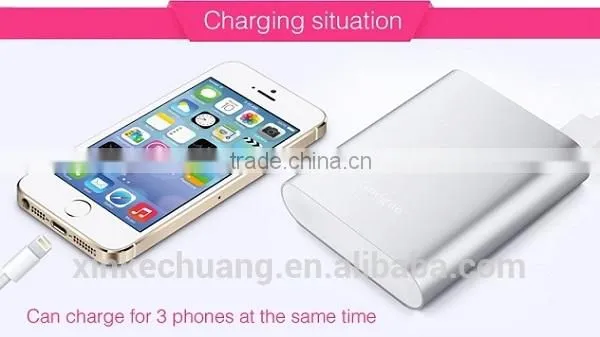 Guoguo 2016 New Design Rechargerable 3USB 2.4A Outputs Portable 10400mAh Power Bank photo-2