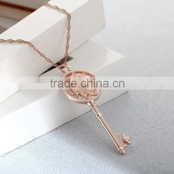 2016 New Design Key Of Life S925 Gold Simple Pendant SPG901Y photo-3