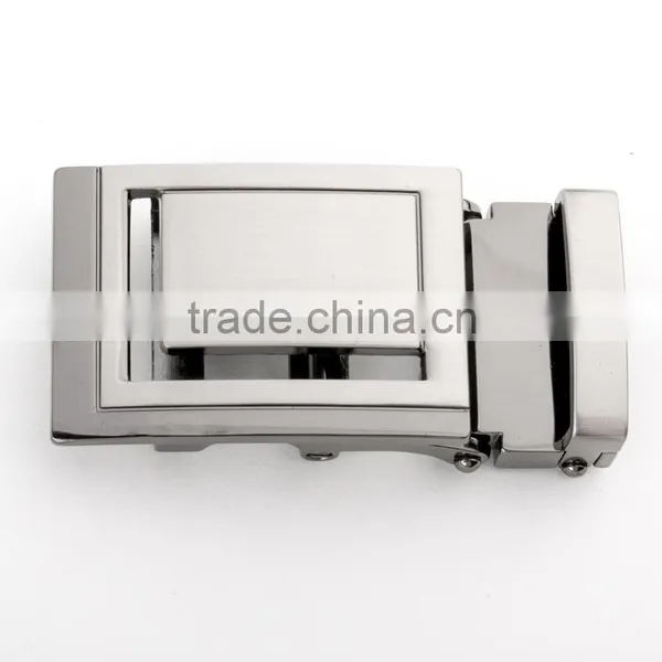 Classic Design Men Metallic Silver Rotating Belt Buckle photo-6