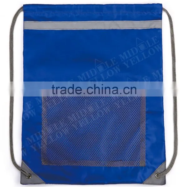 2016 Factory Wholesale Cheap Promotional Nylon Sport Mesh Drawstring Backpack Bag photo-5