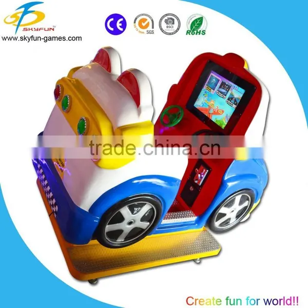 MP4 Kids Coin Operated Game Machine Italy Racing Kiddie Ride With Real LCD Game photo-3