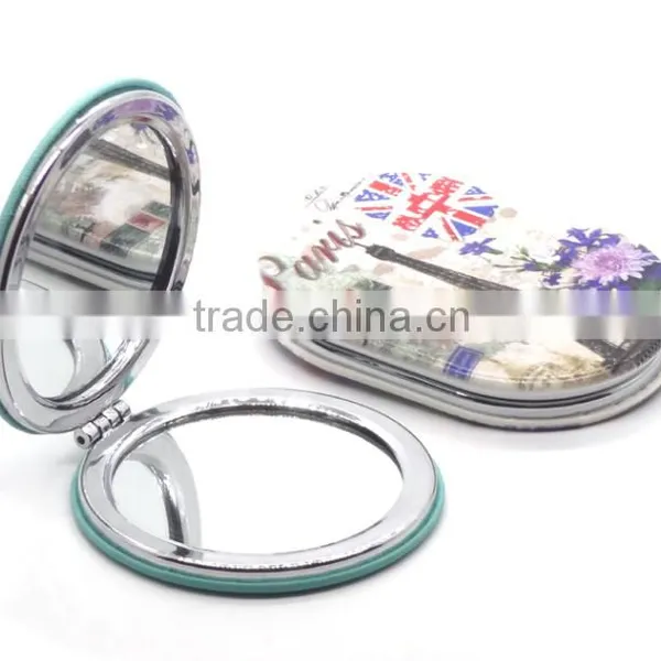 Colorful Promotion Metal Compact Mirror Manufacturer and Pocket Mirror photo-2