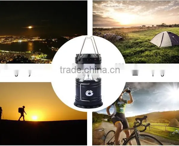 Rechargeable Solar Power LED Camping Lantern With Cellphone Charge Fuction photo-3