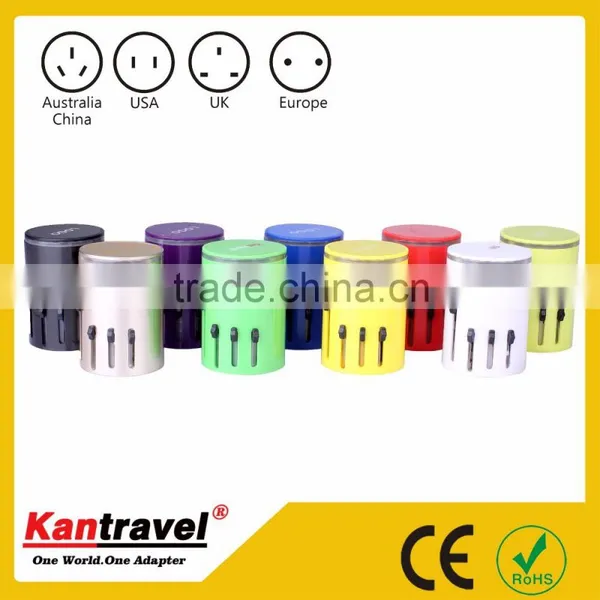 Kantravel 110-250V 2X USB 3.1A uk to Euro Plug Adapter CE/FCC/ROHS