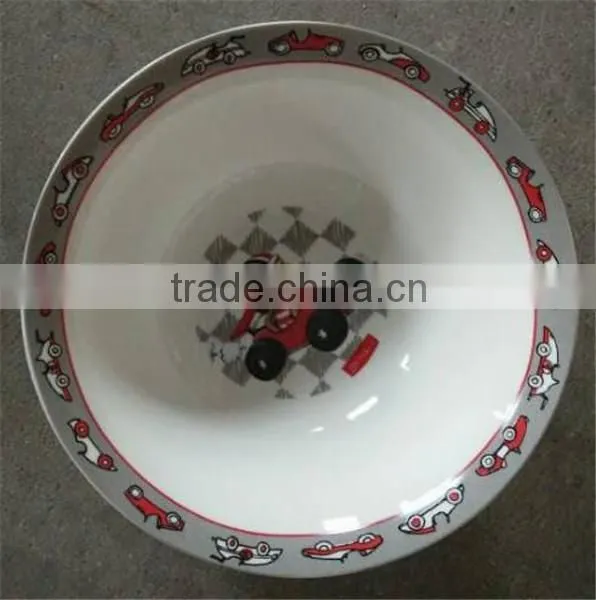 2016 New Cartoon Design Kids Porcelain Dinner Plate Ceramic Rice Plate for Kids photo-3