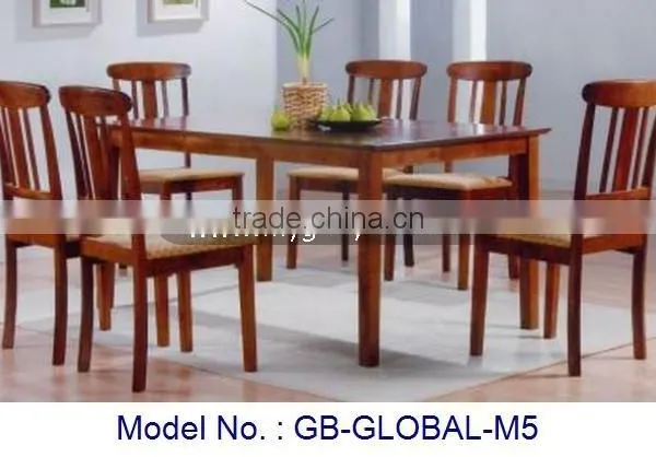 Simple Design Wooden Dining Set In 1+6 For Home Indoor Furniture With High Quality And Low Price