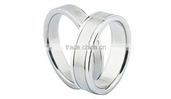 2016 High Polished Classic Plain 316L Stainless Steel Ring for Lover photo-5