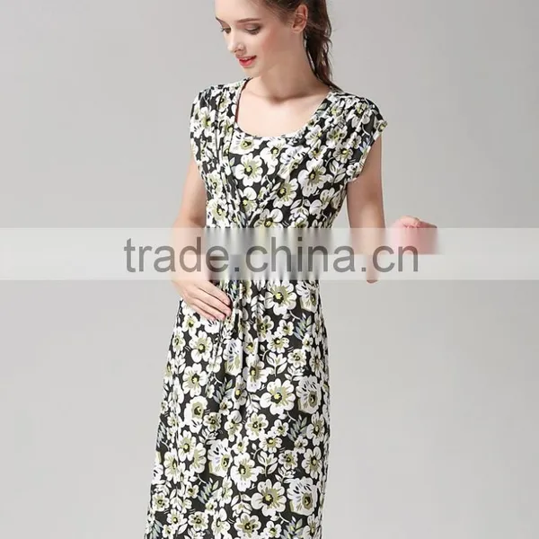 Maternity Dresses Nursing Clothes Breastfeeding Dresses for Pregnant Women photo-2
