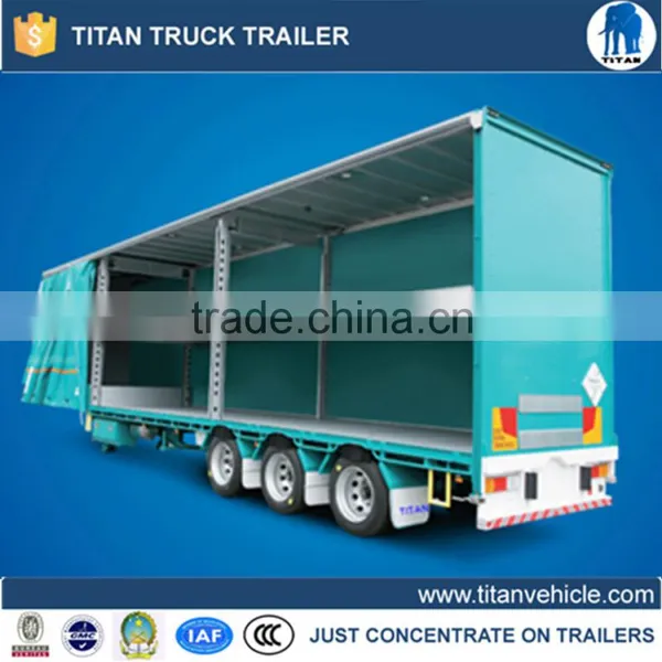 Lighter Weight Curtain Side Trailers For Bulk Cargo Transportation
