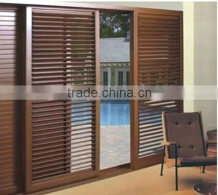 Aluminum Extrusion Profile for Sliding Sun Louver/shutter Doors and Windows photo-4
