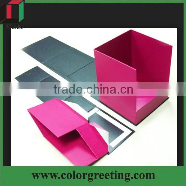 Rigid Folding Cosmetic Package Box Unique Design Outer Box for Cosmetic High Quality Foldable Gift Box Supplier in Shenzhen photo-2