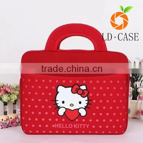 Lovely Hello Kitty Printed Antifriction Cut Style Laptop Sleeve Bags photo-3