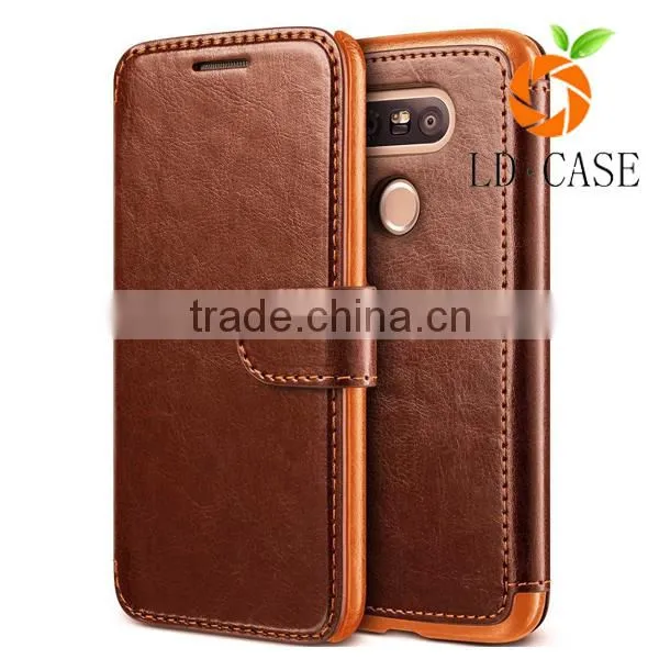 Leather Wallet Stand Flip Case Back Cover Cell Phone Accessories for LG G5 photo-4