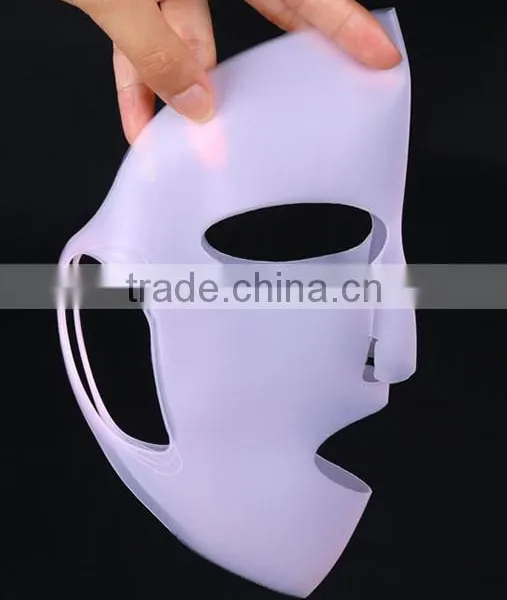 Reusable Ear Hanging Locking Water Essence Silicone Facial Mask Face Shield photo-2