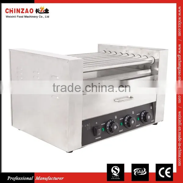 Commercial 9 Rollers Professional Hot Dog Roller and Sausage Bun Warmer photo-3