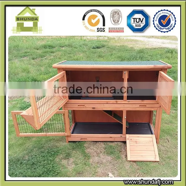 SDR020 Commercial Luxury Rabbit Cage Wooden Rabbit Cage With Hay Rack photo-5
