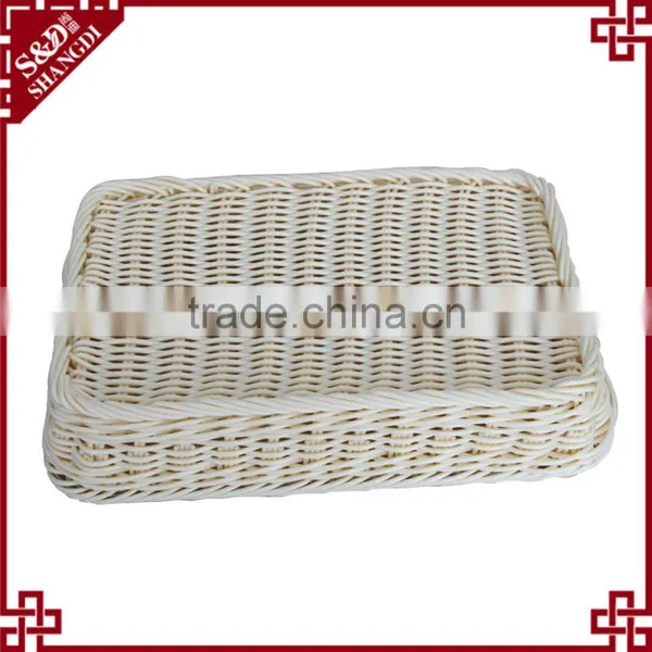 Cheap Wholesales Plastic Rattan Weaving Basket for Hotel Toiletry Storage photo-5