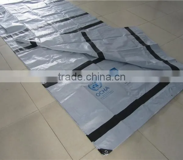 Hot Selling Relif Camp Tarpaulin, Great Volume Refugee Tarpaulin, Tent Covering Plastic Canvas photo-2