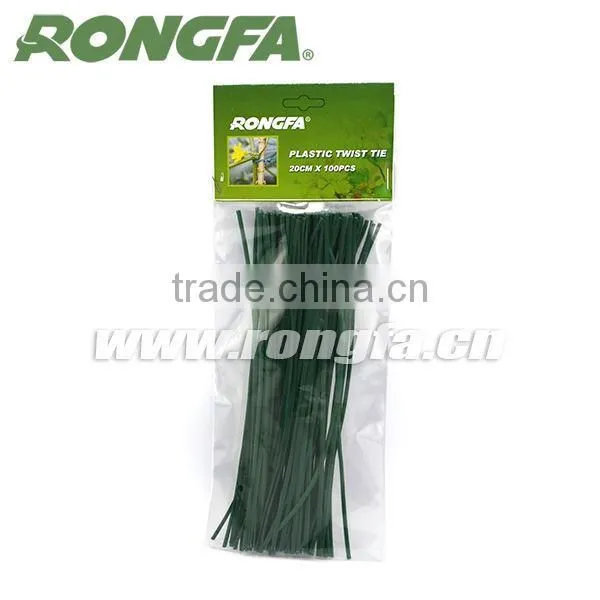 15cm 20cm With 2.0mm and 2.6mm PVC Green Plastic Twist Tie photo-4