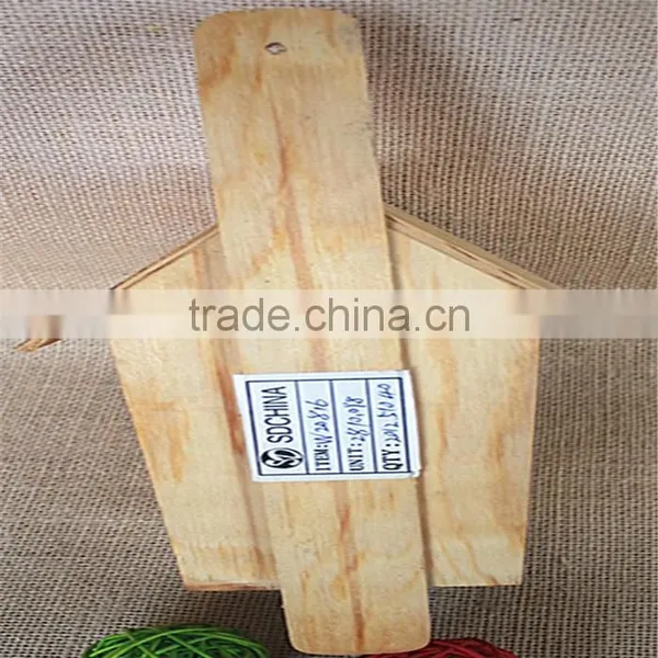 Wood Artificial Bird Nest for Round Wood Window photo-4