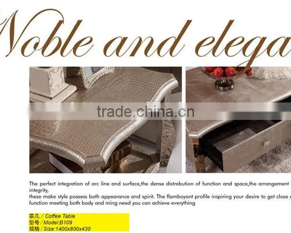 Modern Stylish Stainless Steel Center Coffee Table for Modern Furniture B109 photo-3
