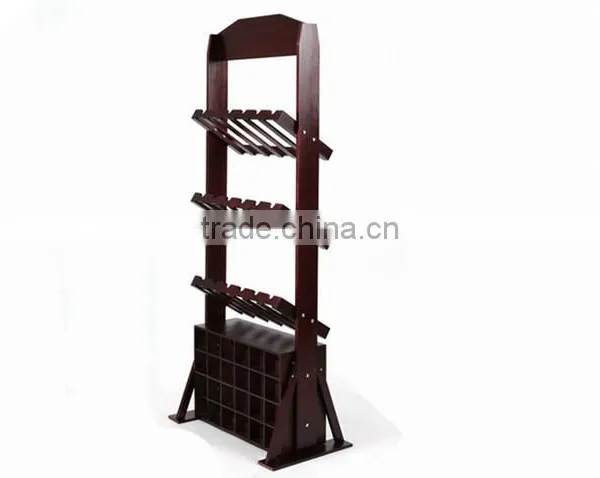 Best-selling Color Painting Large Wooden Wine Rack photo-3
