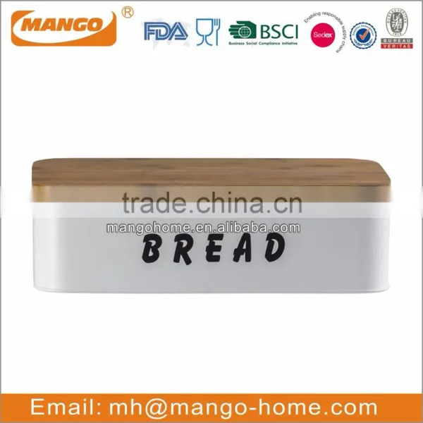 Metal Rectangle Home Goods Bread Lock Storage Canister photo-2