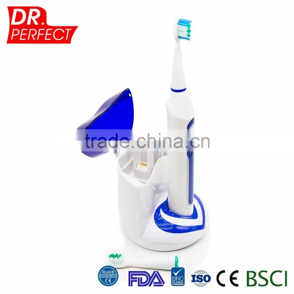 High Quality Rechargeable Sonic Electric Toothbrush With UV Sanitizer photo-3