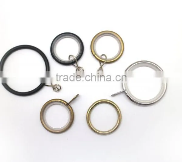 Chrome Plated Metal Window Curtain Rod Ring Loose Eyelet Inside Diameter 35mm photo-5