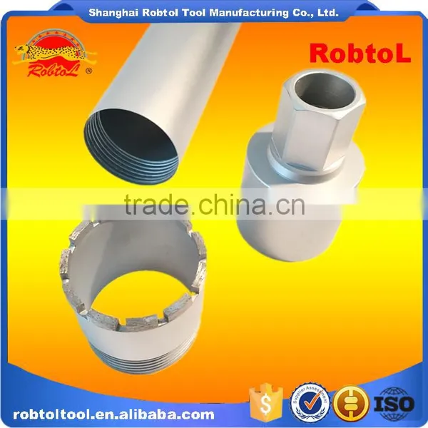 4" Three Section Concrete Diamond Core Drill Bits Hole Saw Masonry Asphalt Cement Brick Block photo-3